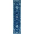 thumbnail image 1 of Unique Loom Bromley Traditional Border Rug 2' x 8' 8 Runner Navy Blue/Ivory, 1 of 1