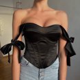 thumbnail image 4 of Solid Color Backless Camisole Shapewear - Adjustable Ribbon Waist for Tummy Control & Night Out Looks, 4 of 4