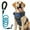 Blue, variant on MASBRILL Dog Harness and Leash Set, No Pull Vest Harness, Reflective Adjustable Soft Padded Pet Harness with Handle for Small to Large Dogs