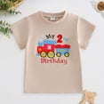 thumbnail image 2 of Gubotare Boys T Shirts Toddler Boys Henley Shirts Kids Short Sleeve Button Tops Loose Fit Summer Basic Plain Tee 2T 3T (Khaki,2-3 Years), 2 of 5