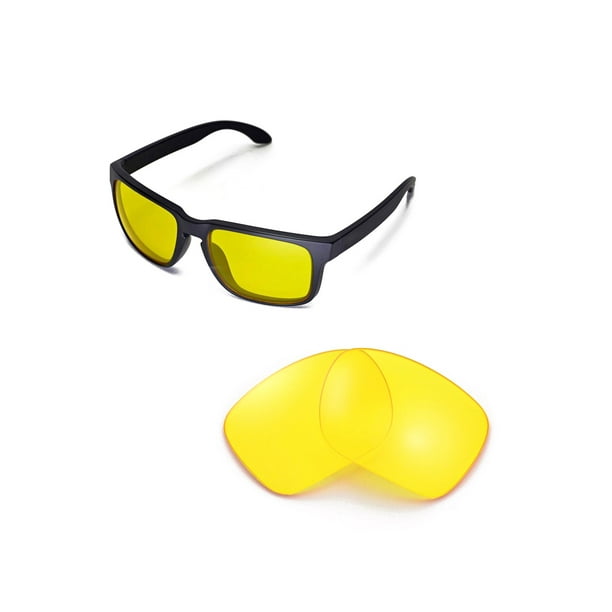 Walleva Yellow Replacement Lenses for Oakley Holbrook Sunglasses -  