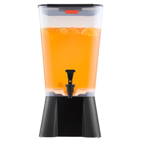 KFFKFF 5-Gallon Beverage Dispenser with No-Drip Spigot, Plastic Drink Container for Juice, Iced Tea, Lemonade, and Water, Ideal for Events, Restaurants, and Hotels