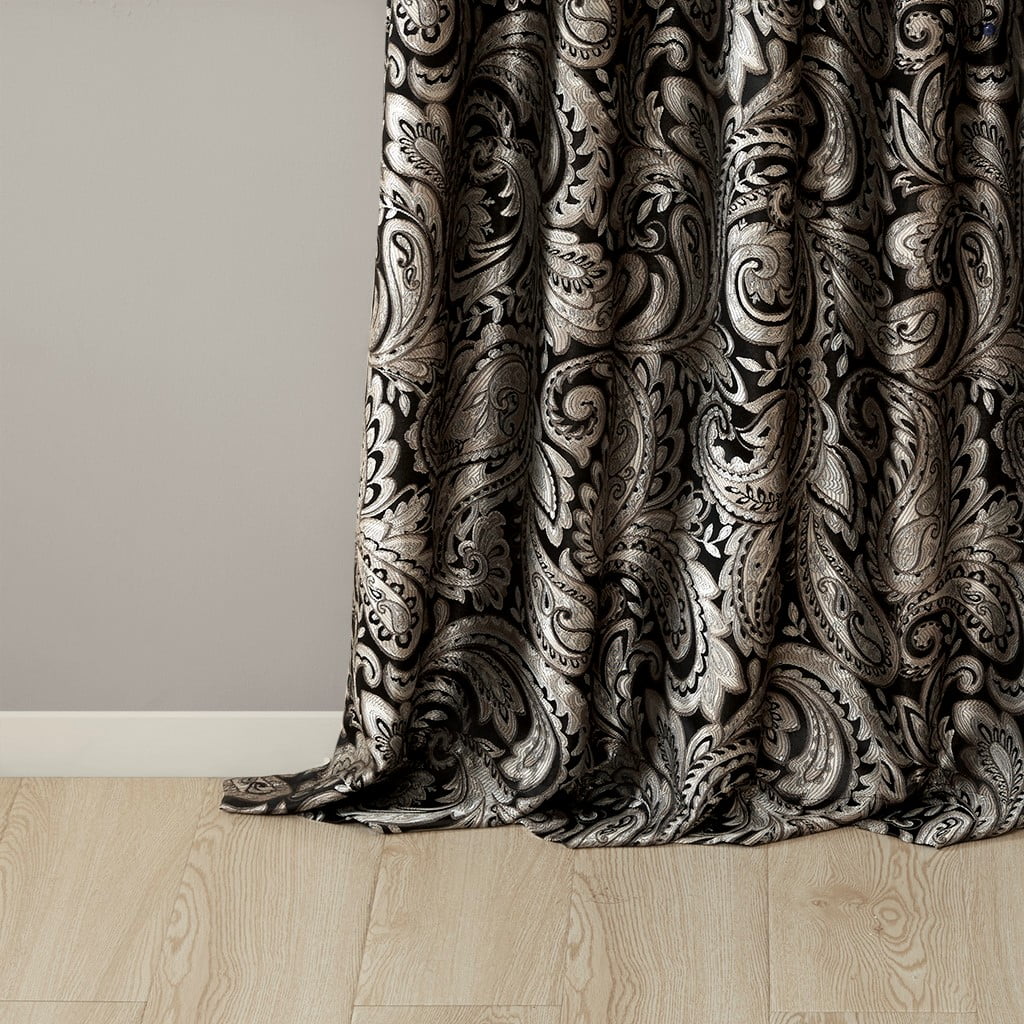 MAYEERTY Jacquard Curtain Panel Pair(2 Pcs Window Panels)