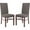 Charcoal, variant on SAFAVIEH Classic Contemporary Linen Polyester Solid Dining Parsons Chair, Charcoal (Set of 2)