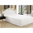 thumbnail image 1 of Marina Decoration Ultra Soft Silky Hotel Quality All Season Deep Pocket 16 Inch Drop Solid Tailored Rayon from Bamboo Bed Skirt, White Color, 1 of 3