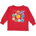 thumbnail image 3 of Inktastic Happy Sun Moon and Planets Boys or Girls Long Sleeve Toddler T-Shirt, 3 of 5
