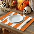 thumbnail image 6 of Gallickan Halloween Placemats, Set of 4 Printed Polyester Table Mats, Thanksgiving Fall Insulation Pads for Dining, Holiday Party Table Decor, A, 6 of 6