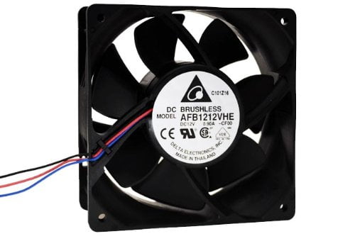 DC Fans 120x120x38mm 12V DC Fan, Ball Wind 01 Waterproof Server 40mm Ideal Y4574 Volt E1503 Made fan 2Pin Computer 12038... by Delta