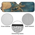 thumbnail image 6 of Uorisanigo Windshield Sunshade for 2018-2025 Jeep Wrangler JL, Blue Turtle Print Sun Visor Windshield Shade Blocks UV Rays, Shade Heat Shield for 2020-2025 Jeep Gladiator, 6 of 7