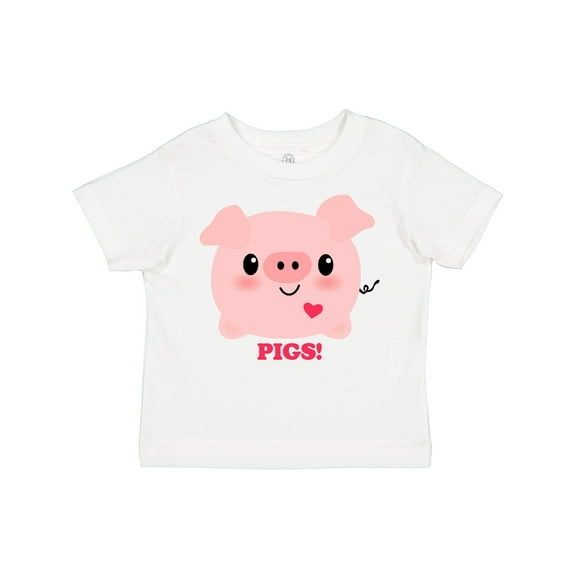Inktastic Kawaii I Love Pigs Boys or Girls Toddler T-Shirt