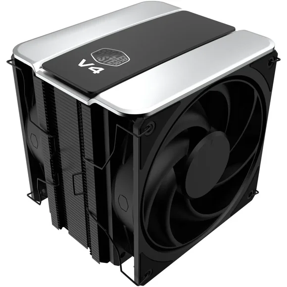 Cooler Master V4 Alpha 3DHP CPU Air Cooler - Patented 3D Heat Pipe Technology, Dual 120mm PWM High Airflow Fans, Quiet Cooling & Easy Installation, AMD AM5/AM4 & Intel LGA 1851/1700, Black