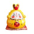 thumbnail image 3 of GROWTH TANK Chinese Rabbit Bunny Statue Piggy Bank Ceramic Piggy Bank Decoration Collectible Yellow, 3 of 9