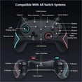 thumbnail image 2 of Control inalámbrico Matbip para Switch con turbo y 2 botones traseros, 2 of 7