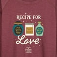 thumbnail image 3 of The Nightmare Before Christmas - Recipe For Love - Women's Lightweight French Terry Long Sleeve Shirt, 3 of 5