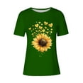 thumbnail image 4 of Fengqque 2025 Modern Women's Casual Round Neck Printed Pullover Short Sleeve T-Shirt, 4 of 4
