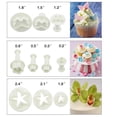 thumbnail image 4 of Fondant Cookie Cutter Set Para Letras Números Rose Flower Shapes Set Fondant Tools Eyector Stamp Herramienta De Modelado Para Decoración De Pasteles 114 Pack Serendint HA021937-00, 4 of 7