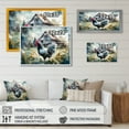 thumbnail image 4 of Designart "Rooster On A Farm II" Animals Chicken Wall Art Living Room, 4 of 5