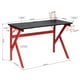 thumbnail image 4 of Escritorio de juegos FurnitureR para computadora oficina Rojo Negro GAMER DESK, 4 of 8