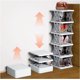 thumbnail image 1 of Zapatero, estante para zapatos de 6 niveles sin ensamblaje, almacenamiento estrecho para zapatos pequeños que ahorra espacio, organizador de zapatos para armario, puerta de entrada, entrada,, 1 of 8
