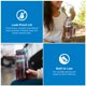 thumbnail image 2 of Botella de agua Nalgene de boca ancha 946 mL libre de BPA, color berenjena, 2 of 6