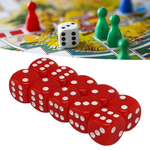 Juego de Dados de 30 Piezas Juego de Dados de Juegos de Matemáticas para Niños de Esquina Redonda de 6 Lados Juego de Dados Educativos Portátiles de Plástico para Juegos de ANGGREK Otros