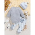 thumbnail image 4 of WIBACKER Newborn Infant Baby Boy Clothes Fall Winter Outfits Cartoons Outfit Toddler Baby Boy Clothes Set, 4 of 10