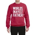 thumbnail image 2 of Wild Bobby,Worlds Okayest Father Gift for Father Dad Husband, Father's Day, Unisex Crewneck Graphic Sweatshirt, Vintage Heather Red, Large, 2 of 3