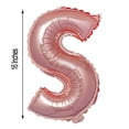 thumbnail image 3 of Efavormart Blush 16" tall Alphabet Letters / Number Foil Balloons Party Wedding Decorations Graduation New Year Party- S, 3 of 7