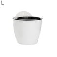 thumbnail image 2 of Windfall White Hanging Planter Basket - Indoor Outdoor Flower Pots, Plant Containers with Drainage Hole, Creative Wall Hanging Plant Pot Auto Absorb Water Flowerpot Home Decor Gift, 2 of 7