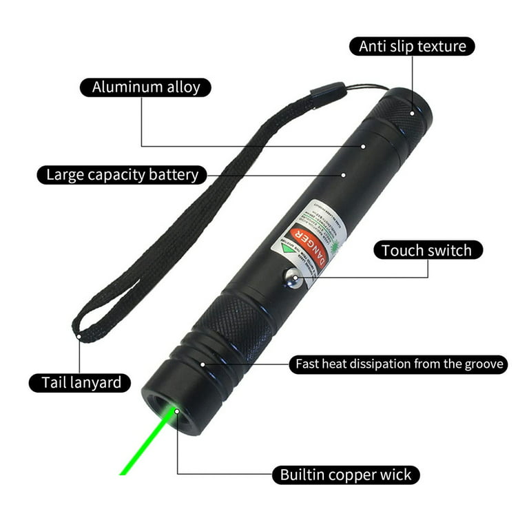 Green Laser Pointer- 10000m USB Charging Built-in Battery Laser
