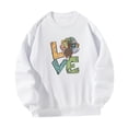 thumbnail image 4 of Sudadera con cuello redondo para hombres y mujeres, jersey de moda para adolescentes y niñas, calle comercial Blanco Yuyangstore Sudaderas con cuello redondo, 4 of 8