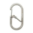 thumbnail image 2 of Nite Ize G-Series Dual Chamber Carabiner - Heavy-Duty Key Organizer Carabiner Clip - Dual Chamber Carabiner with Wire Gate Closure - Stainless Steel, Size 1 (4 Pack), 2 of 8