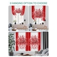thumbnail image 4 of Eucalyptus Red Tie Up Curtains for Windows 45 Inch Length Balloon Curtains Kitchen Adjustable Balloon Window Shade Stripe Bottle Flower Cactus Retro Plant Tie Up Bathroom Curtain Window 52"x45", 4 of 6