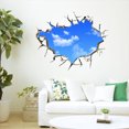 thumbnail image 4 of Wall Sticker White Cloud Beautiful Wallpaper Special Design Application Decorative Stickers Fashionable Home Decor Household Decorative Stickers, 4 of 8
