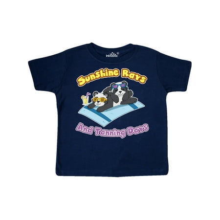 

Inktastic Cute Baby Pandas Sunshine Rays and Tanning Days Gift Toddler Boy or Toddler Girl T-Shirt