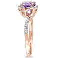 thumbnail image 3 of Everly Women's Amethyst 14K Rose Gold Engagement Ring, 3 of 7