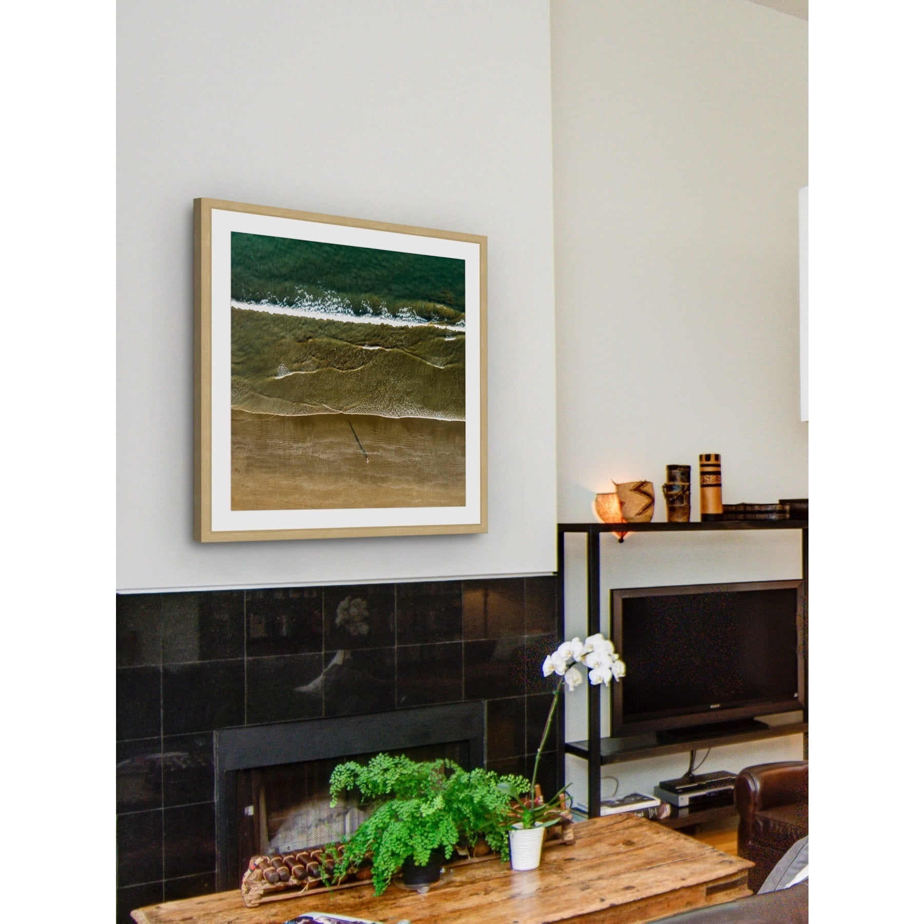"Arriving Tide" Framed Painting Print