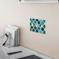 thumbnail image 5 of Yayeee Toggle Light Switch Wall Plate 3-Gang 6.37"x4.48" Decorative Outlet Cover, Blue Geometric Pattern, 5 of 7
