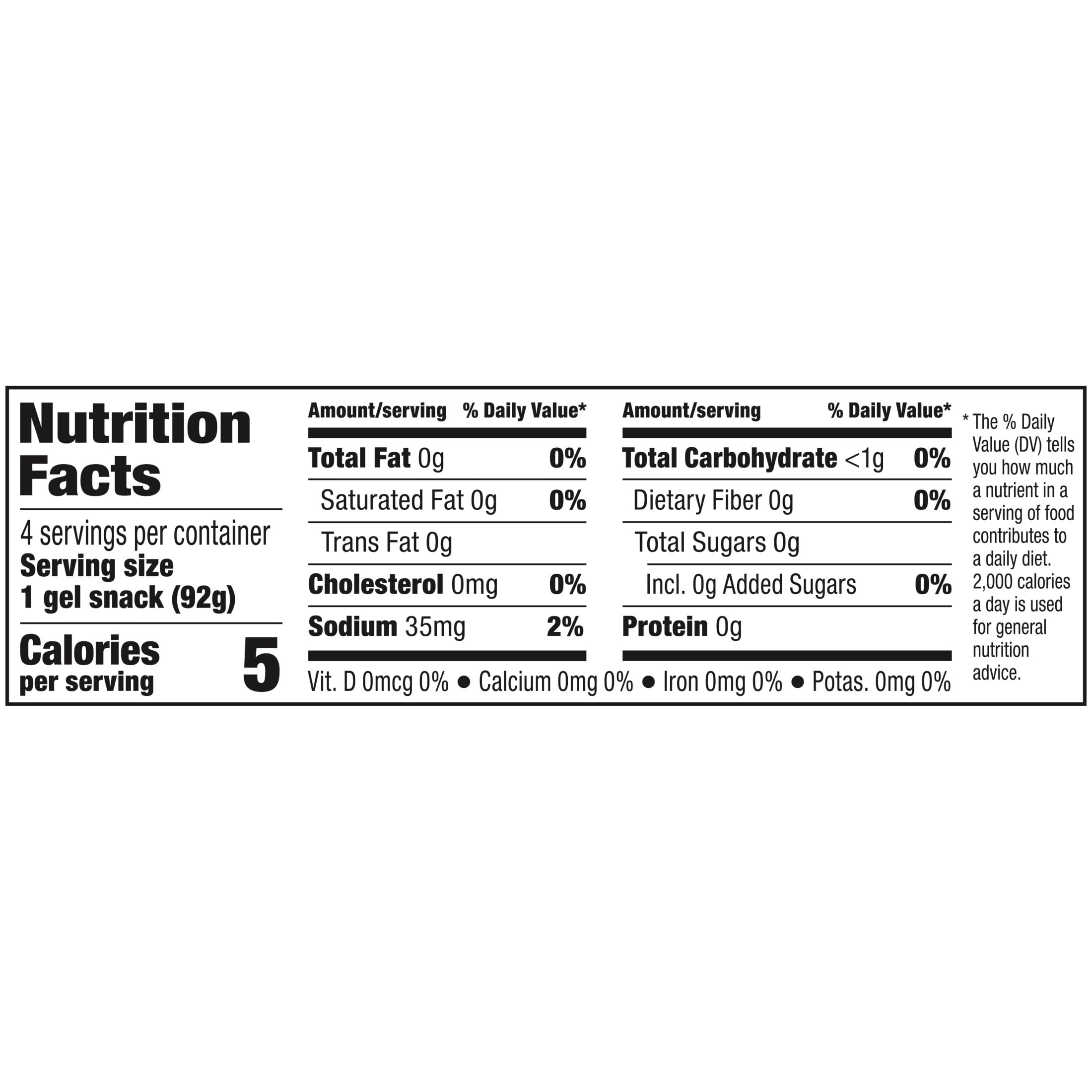 (8 pack) Snack Pack Zero Sugar Strawberry Flavored Juicy Gels, 3.25 oz Snack Cups, 4 Count
