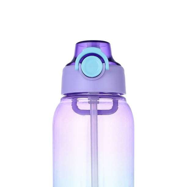 Botellas de agua reutilizables de 1000ML, hervidor portátil de dos colores a prueba de fugas para niños y niñas