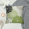 thumbnail image 2 of COMIO Black Green Pillow Covers Dahlia Flower White Gray Elegant Colored Throw Pillows Farmhouse Outdoor Decor for Home Living Room Sofa Bed Modern Floral, 2 of 5
