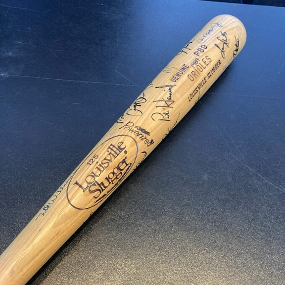 Cal Ripken Jr. 1989 Baltimore Orioles Team Signed Game Issued Baseball Bat