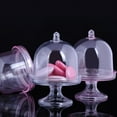 Windfall 12pcs Mini Candy Box Plastic Mini Cake Stand Chocolate Cupcake