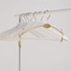 thumbnail image 3 of 10 perchas antideslizantes para ropa interior gruesas, con clip para el hogar y la tienda (doradas lisas), 3 of 5