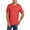 Bright Red Heather, variant on Tri-Blend Soft Lightweight T Shirt Polyester Cotton Rayon Short Sleeve Ribbed Crew Neck