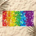 thumbnail image 4 of Holloyiver Microfiber Beach Towel, Sand Free Towels are Quick Dry, Light Weight, Super Absorbent, Perfect Pool, Travel, Cruise, Camping Essentials, Oversized Large for Adults 29 x 59 Inch, 4 of 5