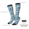 thumbnail image 4 of Balery Pirate Marine Animals Printed Novelty Socks Men's Women's Crew Socks Sports Socks Knee High Socks Cotton Socks Quirky and Cool Socks, 4 of 9