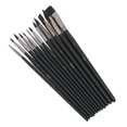 thumbnail image 1 of Pinceles De Acuarela, Pinceles Multiusos Para Pintura Acrílica, Pelo De Nailon, 12 Piezas, Tamaños Surtidos Para Manualidades, 1 of 7