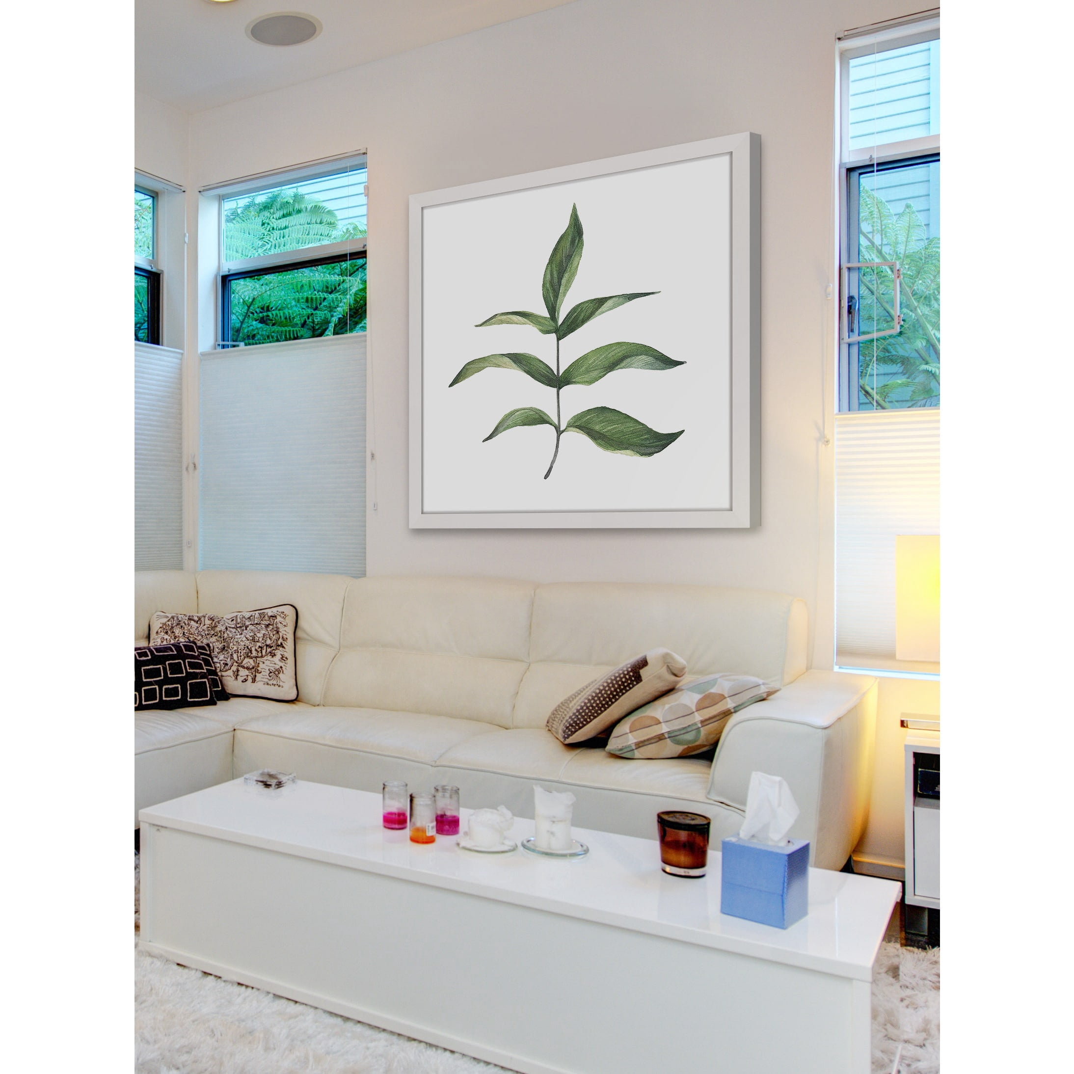 Marmont Hill "Top Leaf III" by Shayna Pitch Framed Painting Print
