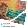 thumbnail image 2 of Rateoe Island Beach Guinea Pig Pattern Wooden Picture Puzzle ,1000 Piece Jigsaw Puzzle ,Family Fun Puzzle, Home Décor Puzzle, Gift Puzzle(Horizontal style), 2 of 9